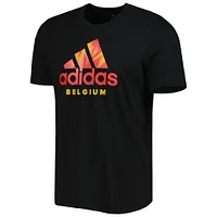 Men's adidas Black Belgium National Team DNA Graphic T-Shirt