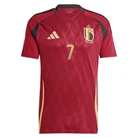 Men's adidas Kevin De Bruyne Burgundy Belgium National Team 2024 Home Replica Player Jersey