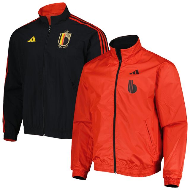 Veste Homme adidas Rouge/Noir Belgium National Team AEROREADY Reversible Anthem Full-Zip Jacket