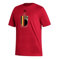 Men's adidas Red Belgium National Team Crest T-Shirt