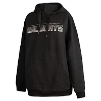 Men's FISLL  Black Bethune-Cookman Wildcats Puff Print Sliced Pullover Hoodie