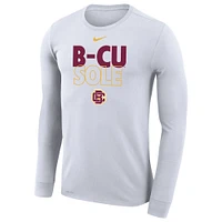 Nike  White Bethune-Cookman Wildcats 2023 On Court Bench Long Sleeve T-Shirt