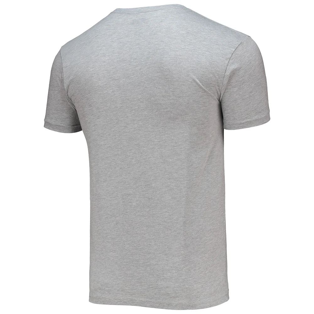 Men's Checkered Flag Heathered Gray Bill Elliott Legends T-Shirt