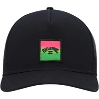 Men's Billabong Black Stacked Trucker Snapback Hat
