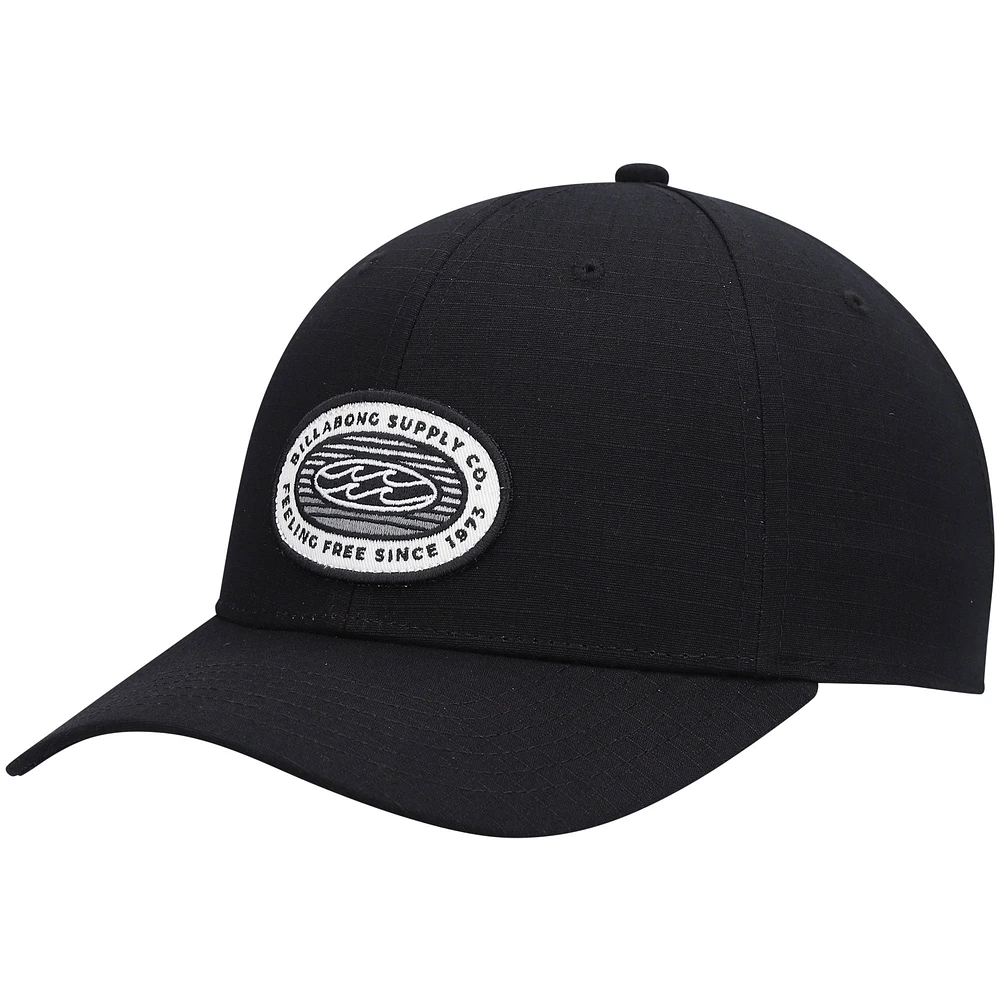 Casquette Billabong Black Stealth Walled Snapback pour homme