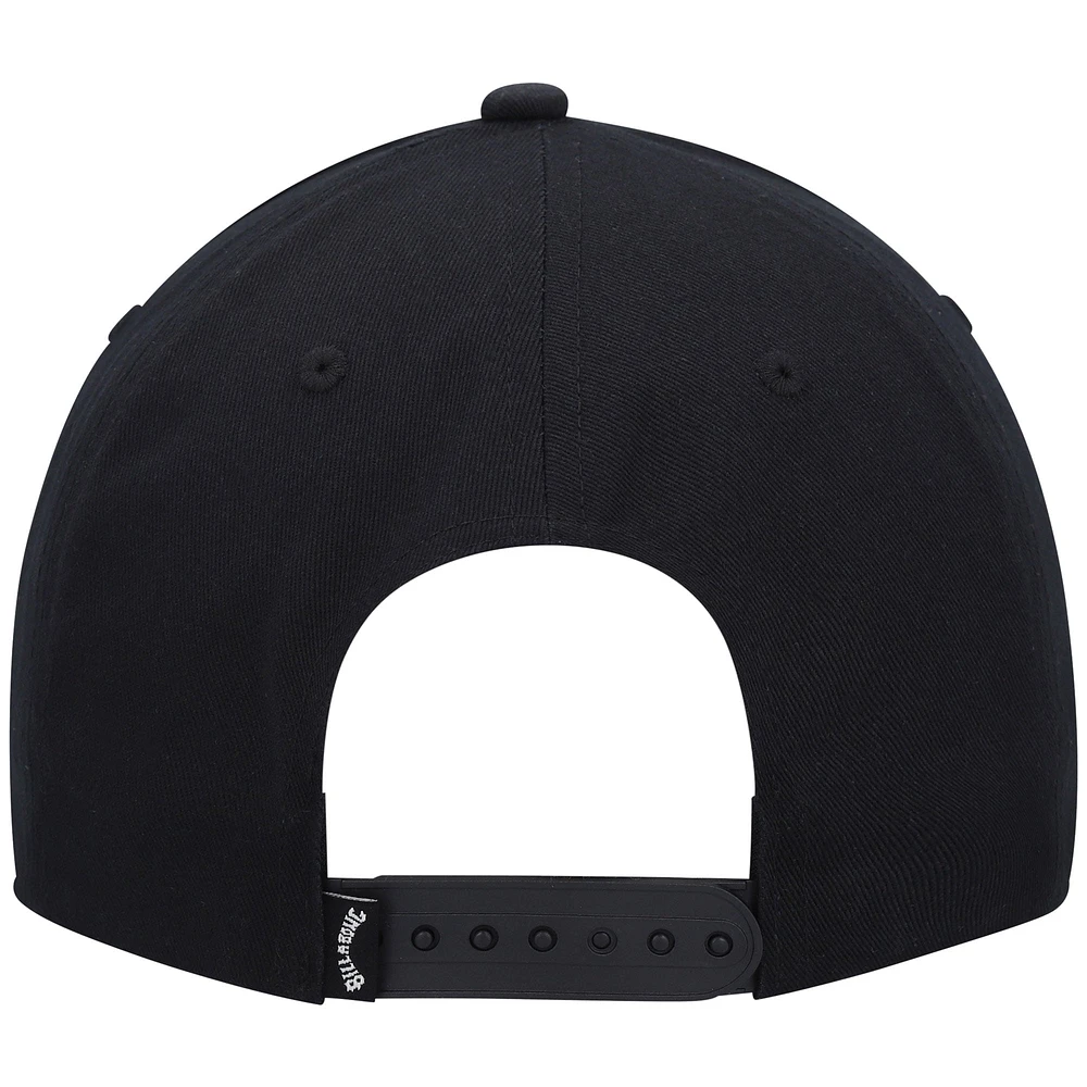 Men's Billabong Black Walled Snapback Hat