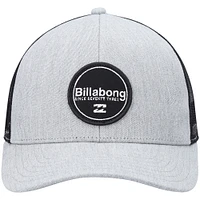 Men's Billabong Gray/Black Walled Trucker Snapback Hat