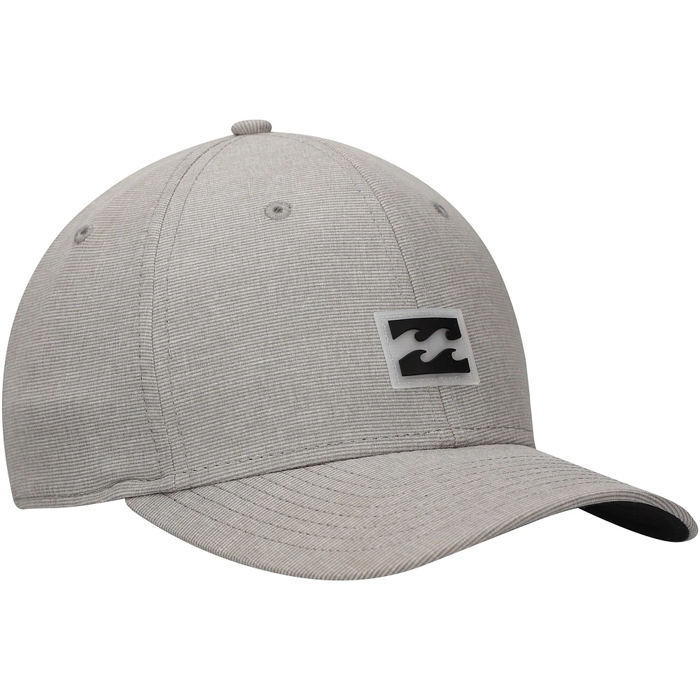 Men's Billabong Gray Crossfire Performance Flex Hat