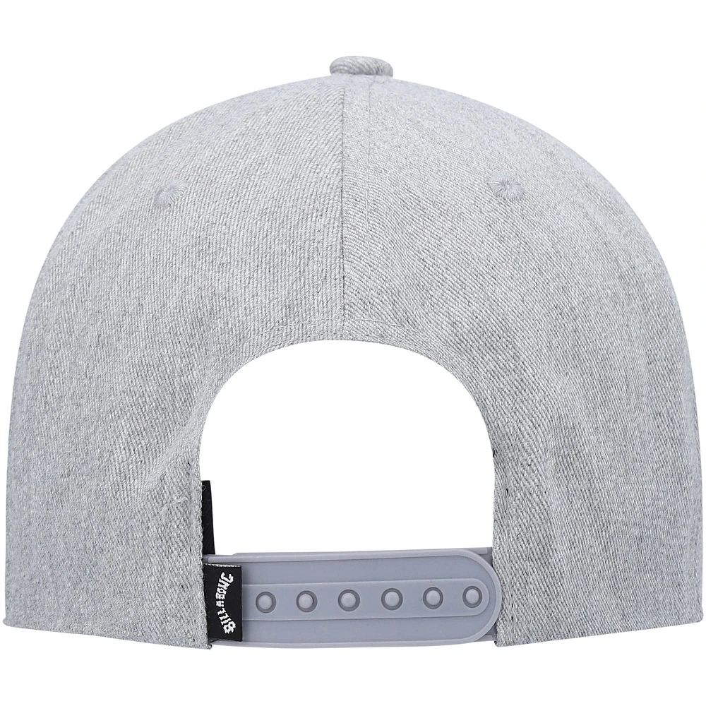 Men's Billabong Gray Logo All Day Snapback Hat