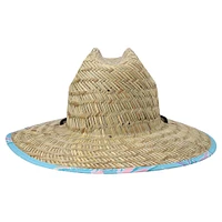 Men's Billabong Natural Tides Print Blue Straw Hat