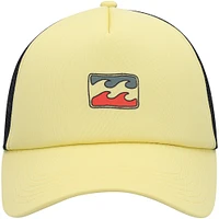 Men's Billabong Yellow Podium Trucker Snapback Hat