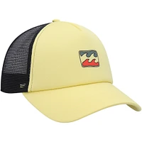 Men's Billabong Yellow Podium Trucker Snapback Hat