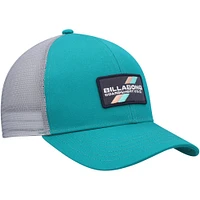 Youth Billabong Teal/Gray Walled Trucker Snapback Hat