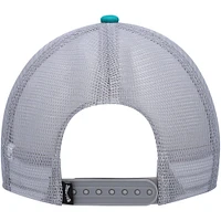 Youth Billabong Teal/Gray Walled Trucker Snapback Hat