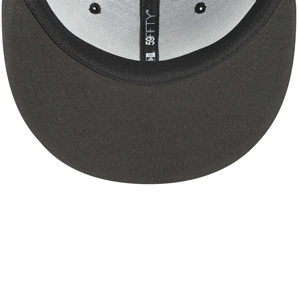 Men's New Era Black Binghamton Rumble Ponies Theme Nights Rockin' Horses  59FIFTY Fitted Hat