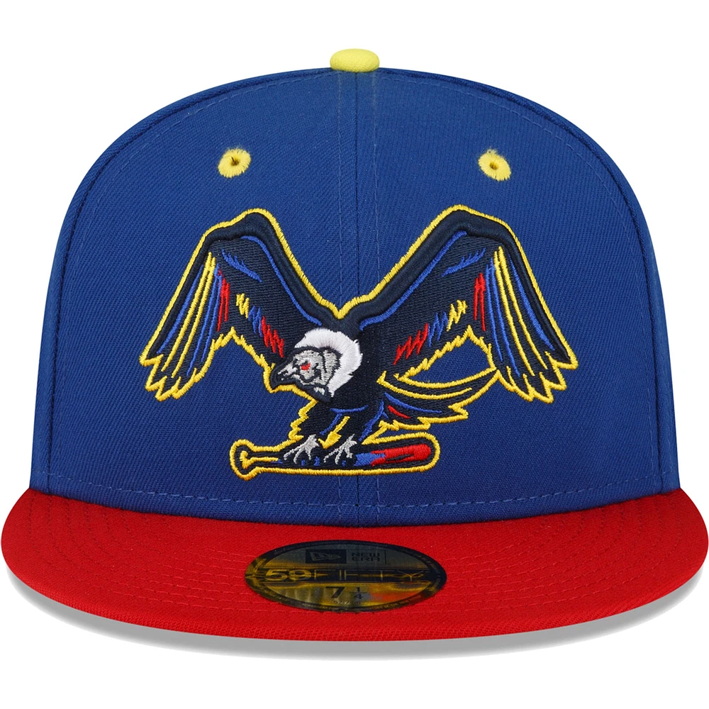 Men's New Era Blue Binghamton Rumble Ponies Copa De La Diversion 59FIFTY Fitted Hat