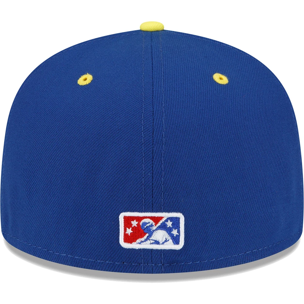 Men's New Era Blue Binghamton Rumble Ponies Copa De La Diversion 59FIFTY Fitted Hat