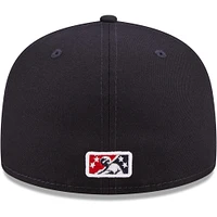 Casquette ajustée 59FIFTY pour homme Binghamton Rumble Ponies Authentic Collection New Era bleu marine