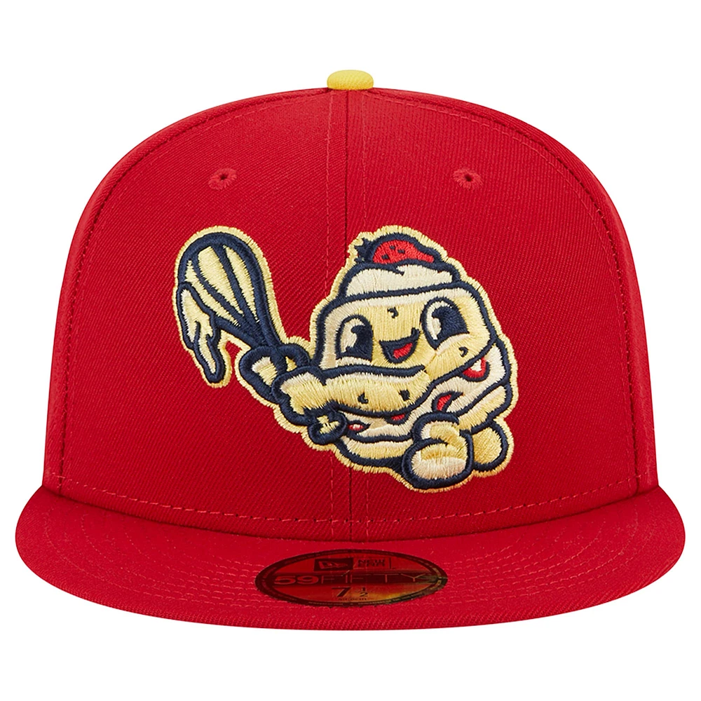 Men's New Era Red Binghamton Rumble Ponies Theme Nights Southern Tier Shortcakes  59FIFTY Fitted Hat