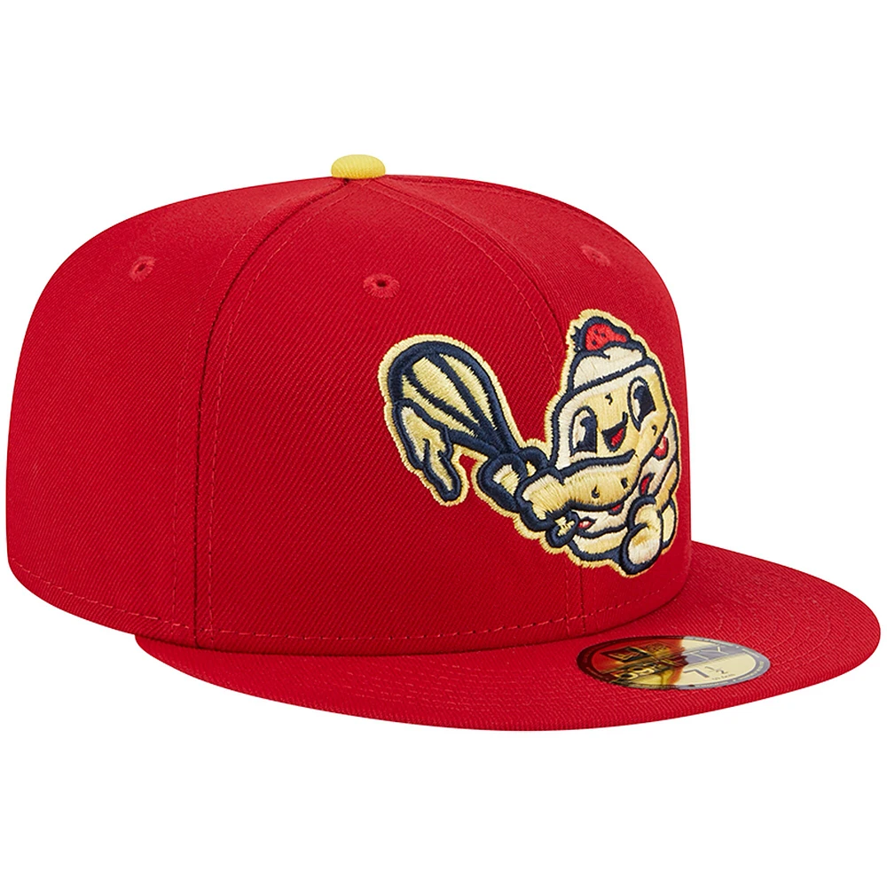 Men's New Era Red Binghamton Rumble Ponies Theme Nights Southern Tier Shortcakes  59FIFTY Fitted Hat
