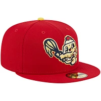 Men's New Era Red Binghamton Rumble Ponies Theme Nights Southern Tier Shortcakes  59FIFTY Fitted Hat