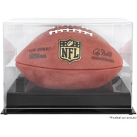 Black Base Acrylic Football Display Case with Mirror Back
