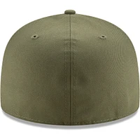 Casquette ajustée 59FIFTY verte Blank New Era pour hommes