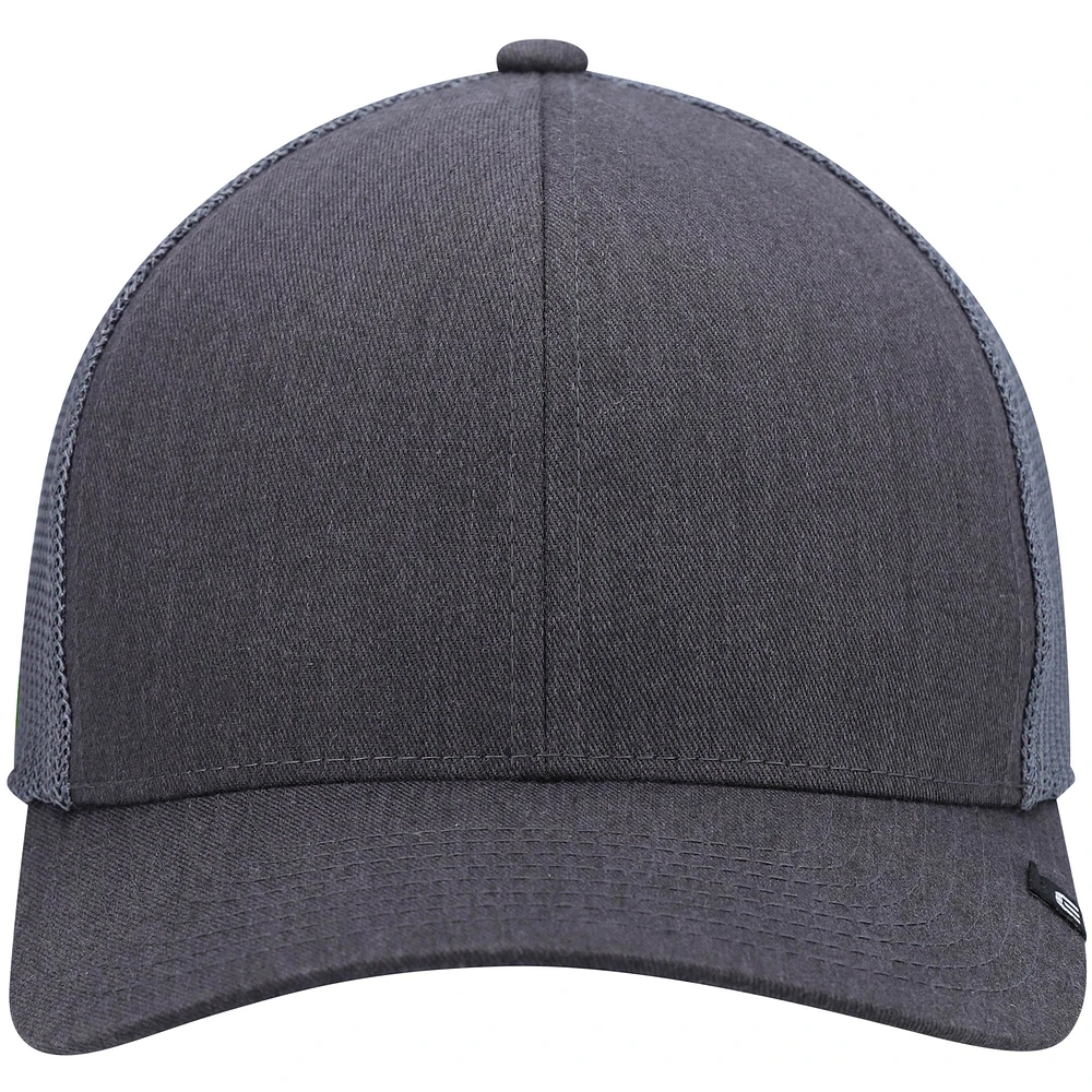 TMA BLAN HEATHER CHARCOAL 0HGP TMA MENS BLANK WIDDER 2.0 TRUCKER AJUSTABLE HATMENSTR