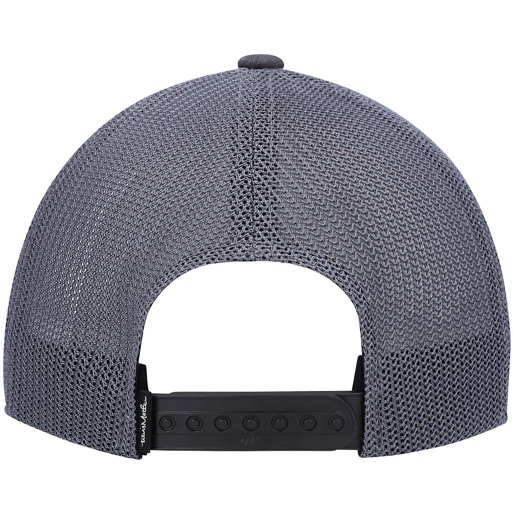 TMA BLAN HEATHER CHARCOAL 0HGP TMA MENS BLANK WIDDER 2.0 TRUCKER AJUSTABLE HATMENSTR