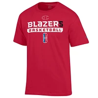 T-shirt unisexe Champion Red Blazer5 Gaming On-Court 2K League Authentic Practice