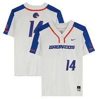 Boise State Broncos Team-Issued #14 White Jersey from the Softball Program - Size L