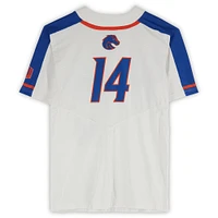 Boise State Broncos Team-Issued #14 White Jersey from the Softball Program - Size L