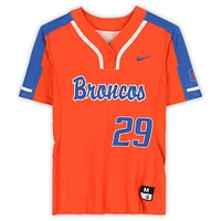Boise State Broncos Team-Issued #29 Orange Jersey from the Softball Program - Size M
