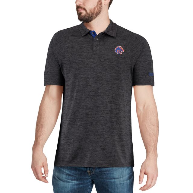 Polo en duvet Colosseum Heathered Black Boise State Broncos pour homme