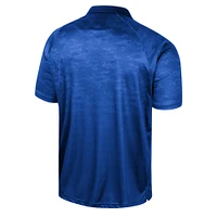 Men's Colosseum Royal Boise State Broncos Honeycomb Raglan Polo