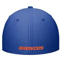Men's Nike Royal Boise State Broncos 2024 Sideline Rise Swoosh Flex Hat