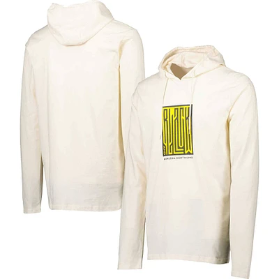 T-shirt à capuche manches longues Borussia Dortmund crème pour homme