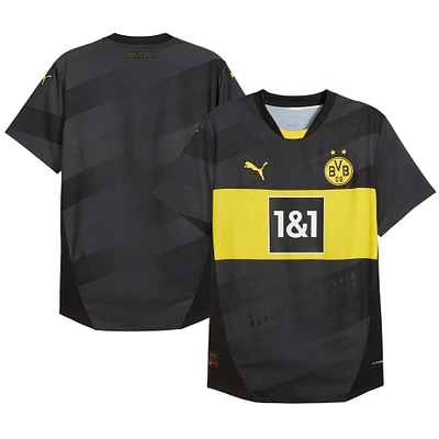Maillot extérieur authentique Puma Black Borussia Dortmund 2024/25 pour homme