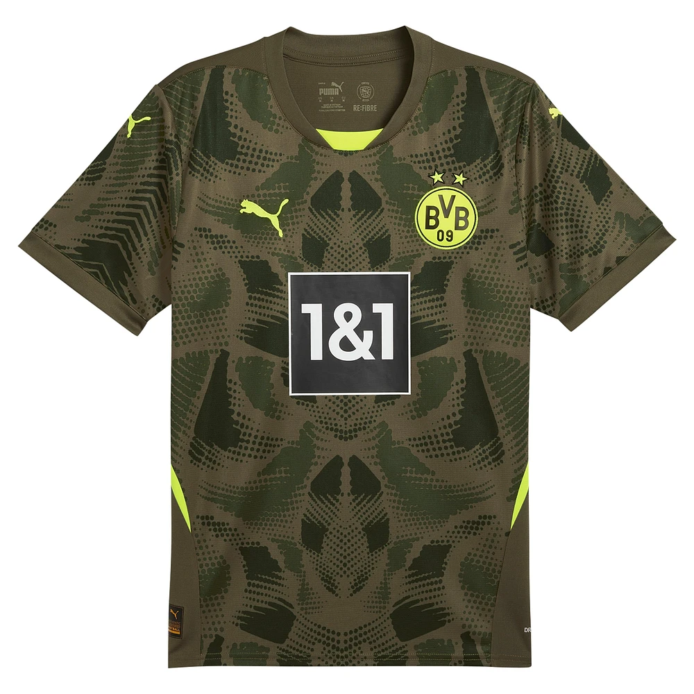 Maillot de gardien but à manches courtes Puma Olive Borussia Dortmund 2024/25 Replica pour homme