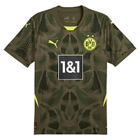 Maillot de gardien but à manches courtes Puma Olive Borussia Dortmund 2024/25 Replica pour homme