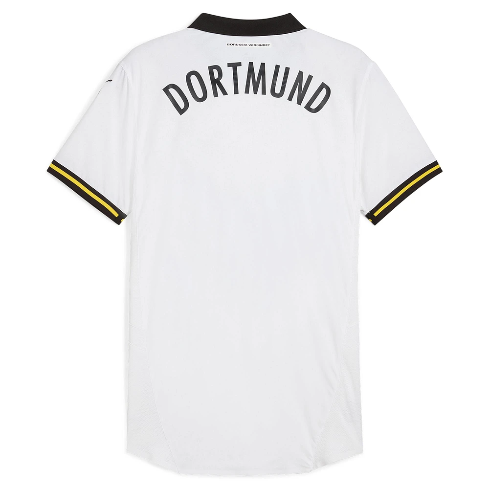 Men's Puma  White Borussia Dortmund 2024/25 Third Authentic Jersey