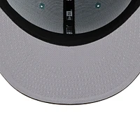Men's New Era Light Blue/Brown Boston Braves Cooperstown Collection 1914 World Series Beach Kiss 59FIFTY Fitted Hat