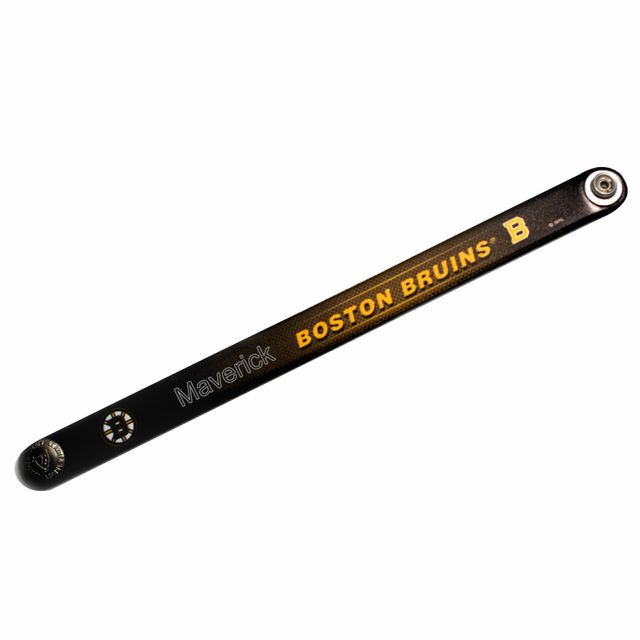 Bracelet fin en cuir noir Boston Bruins personnalisé