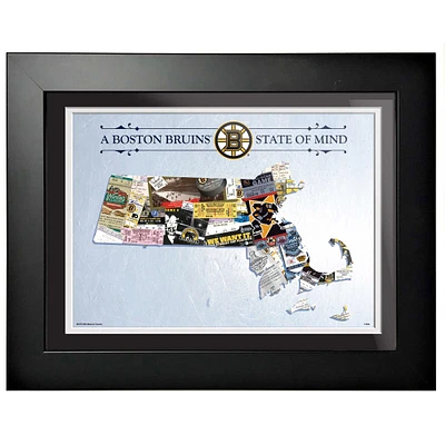 Boston Bruins - 12'' x 16'' State of Mind Framed Artwork