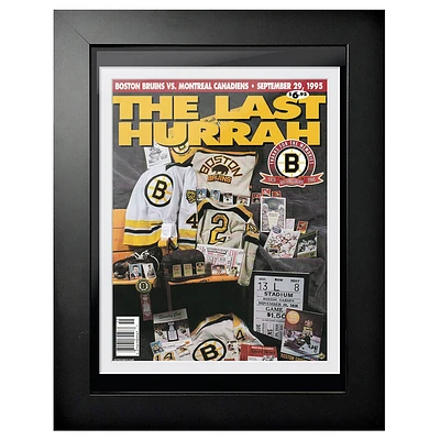 Boston Bruins 1995 The Last Hurrah - 12'' x 16'' Framed Program Cover