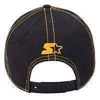 Men's Starter  Black Boston Bruins Sphere II Curved Starfit Adjustable Hat