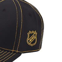 Men's Starter  Black Boston Bruins Sphere II Curved Starfit Adjustable Hat