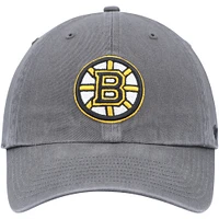 Men's '47 Charcoal Boston Bruins Team Clean Up Adjustable Hat