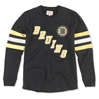 T-shirt à manches longues pour hommes, American Needle, noir, Bruins de Boston, Sudbury