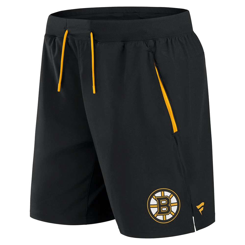 Short de performance authentique Pro Rink Fanatics pour homme, noir